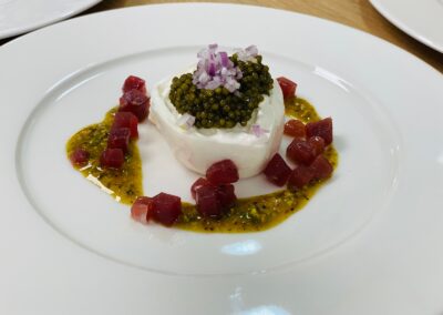 Thunfisch, Burrata, Kaviar